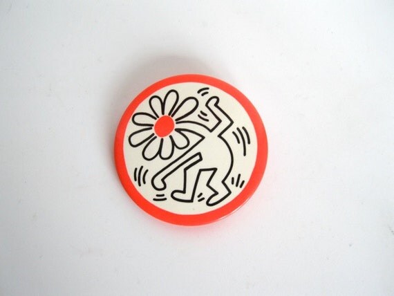 keith haring dancing flower