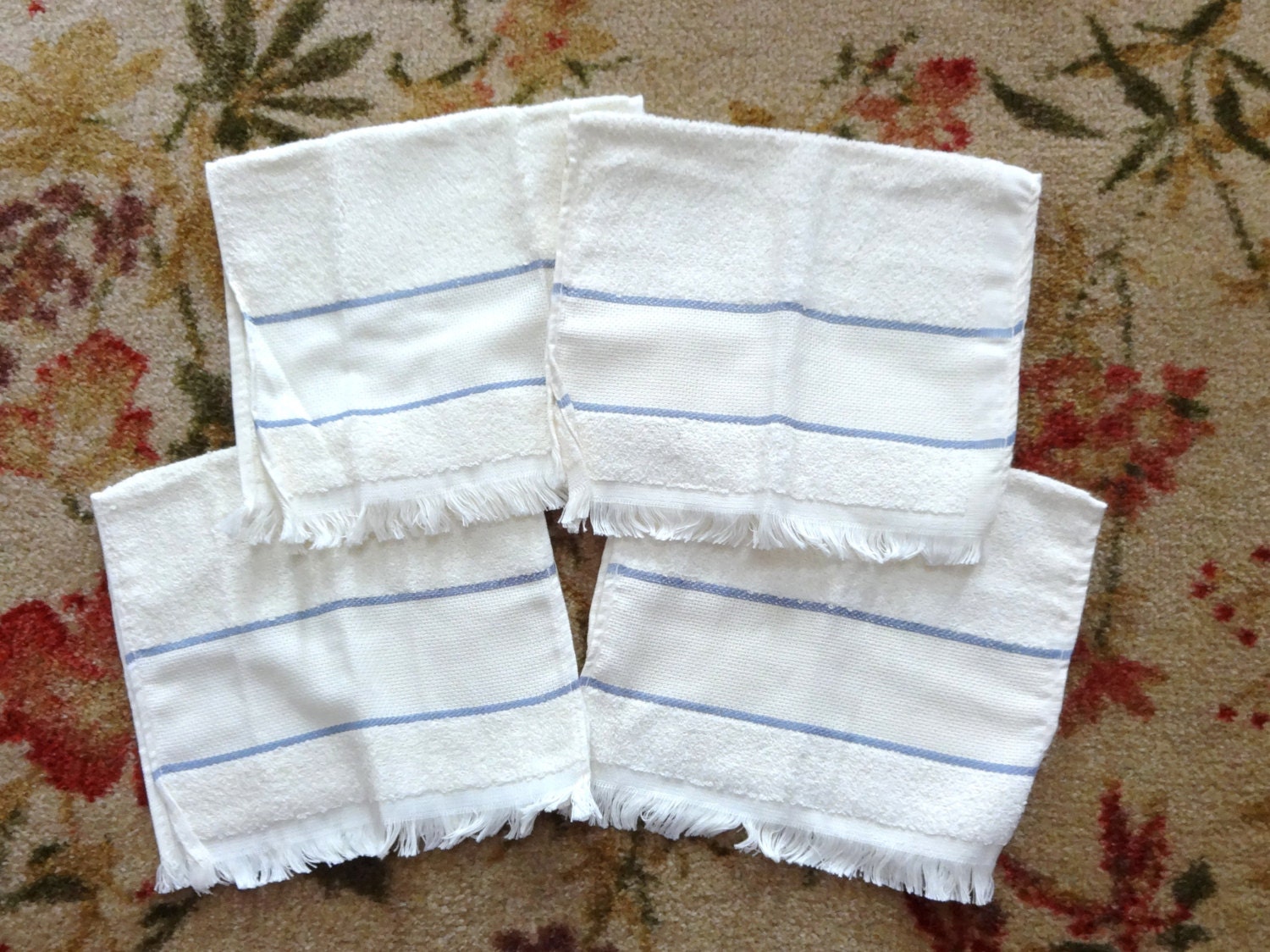 Ecru Cross Stitch FINGERTIP TOWELS