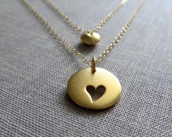 Mother and daughter infinity necklace gift for by thejewelrybar