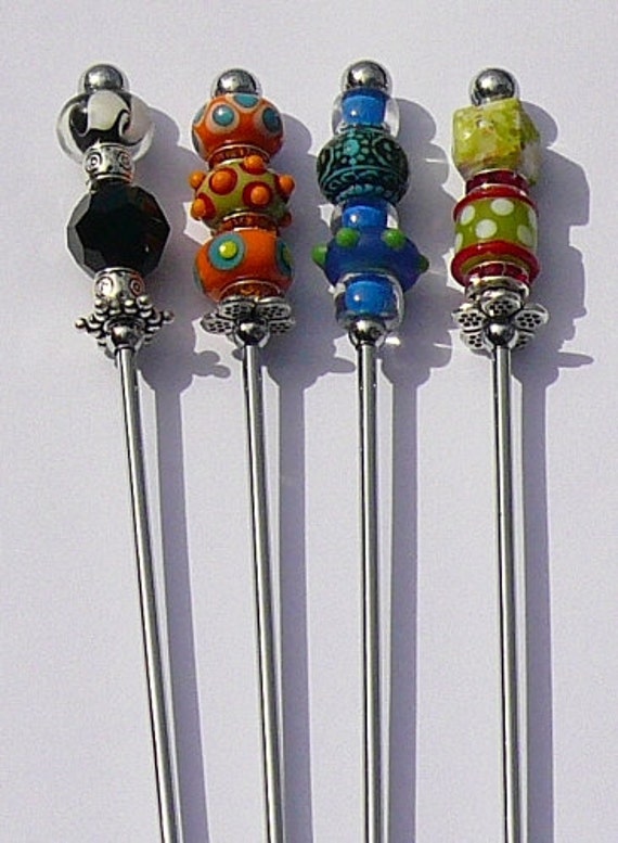 Swizzle Stir Sticks Cocktail Stir Sticks Beaded Utensil