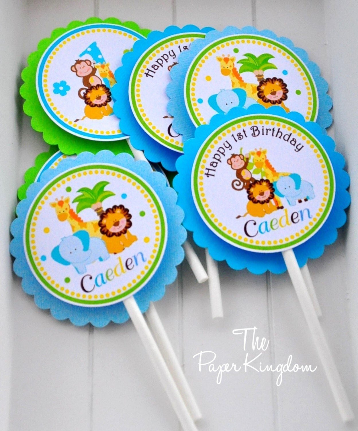 Safari Cupcake Toppers Safari Birthday Party Baby Safari