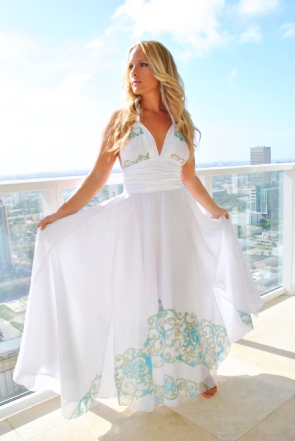 Long white couture beach wedding dress dresses white by