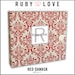 Baby Book . Baby Memory Book . RED DAMASK Album . Ruby Love Baby Memory Book with Calendar