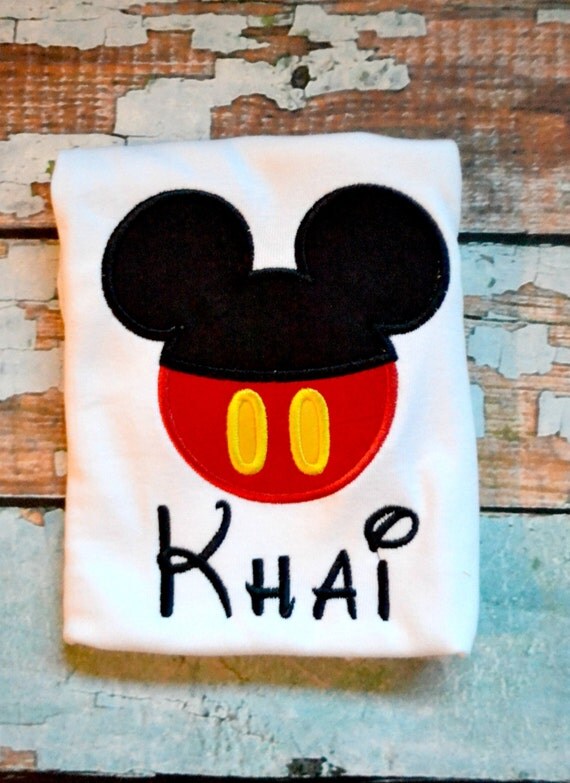 Mickey Mouse Pants Applique Boys Mickey Mouse Shirt Boys