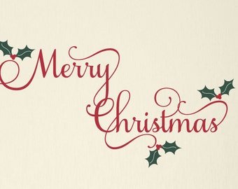 Christmas wall decal  Etsy