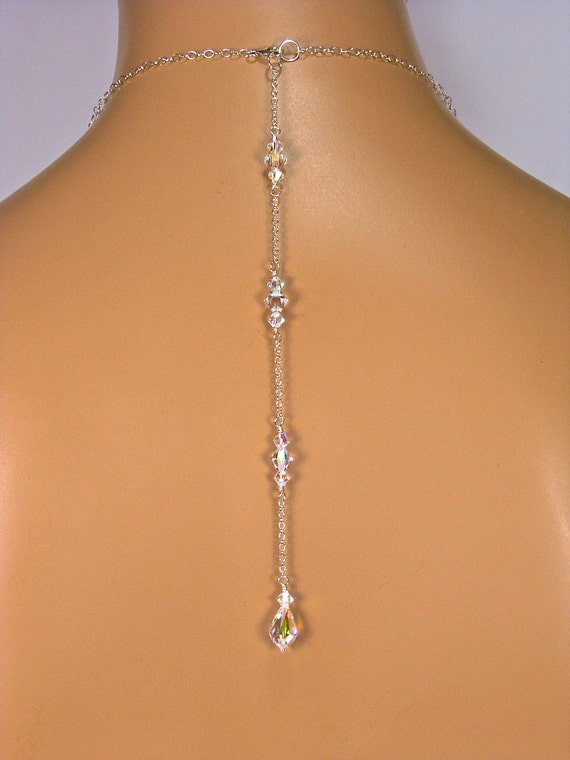 Backdrop Necklace ATTACHMENT Swarovski Crystal by TwoBeWedJewelry