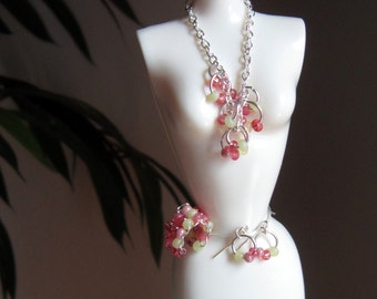 Barbie Silkstone Beaded Necklace and Earrings for 11.5 inch dolls