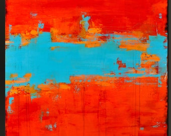 Under The Sonoran Sun 2 - 36 x 36 - Abstract Acrylic Painting - Huge Contemporary Wall Art- Large