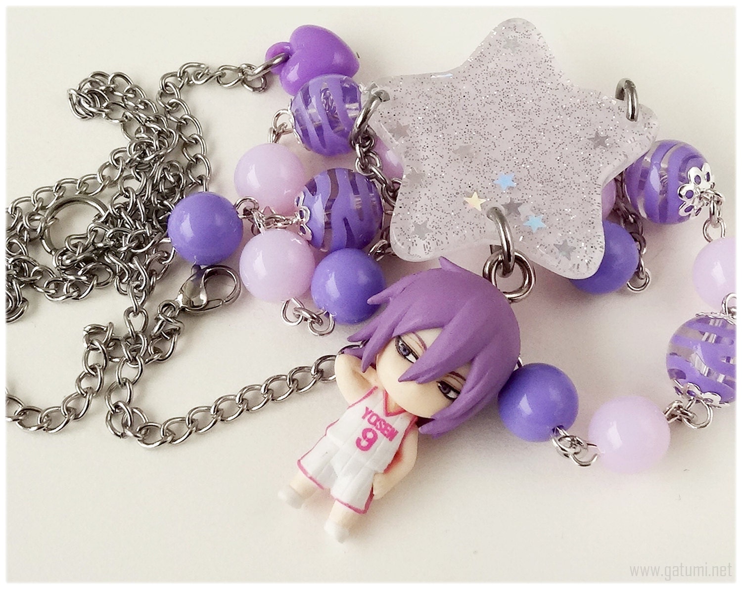 Kuroko No Basket Murasakibara Atsushi Rosary Necklace By Gatumi