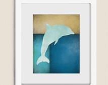 Popular items for dolphin wall art on Etsy
