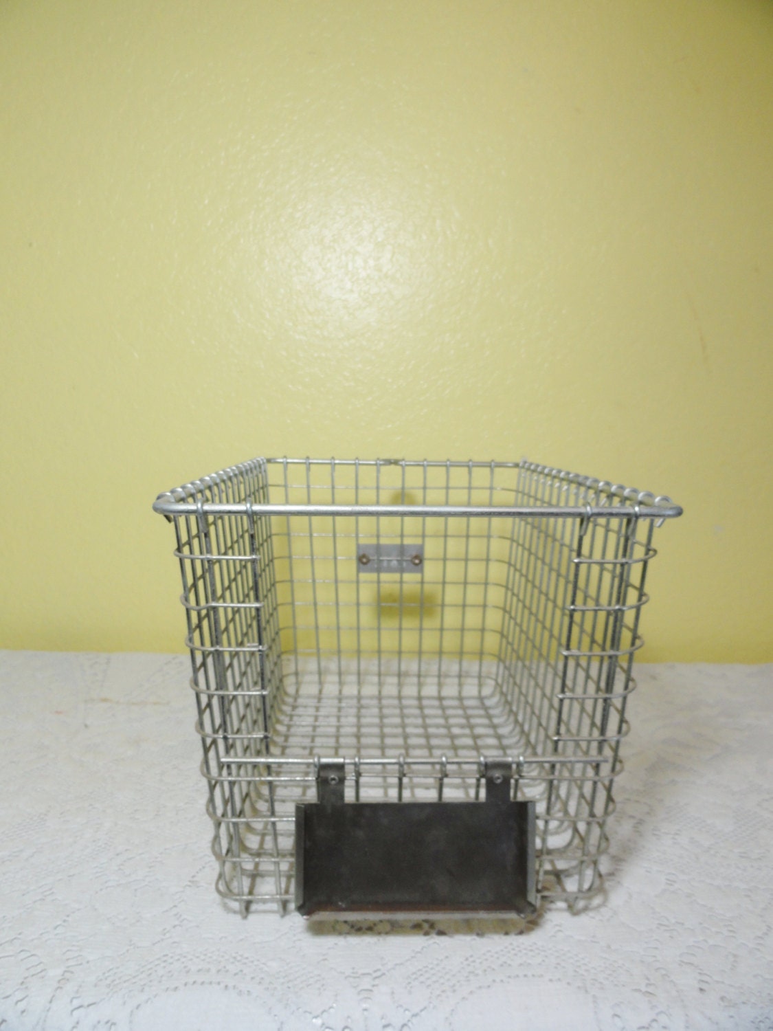 Locker Baskets Vintage School Gym Organizer Unique Tags Wire