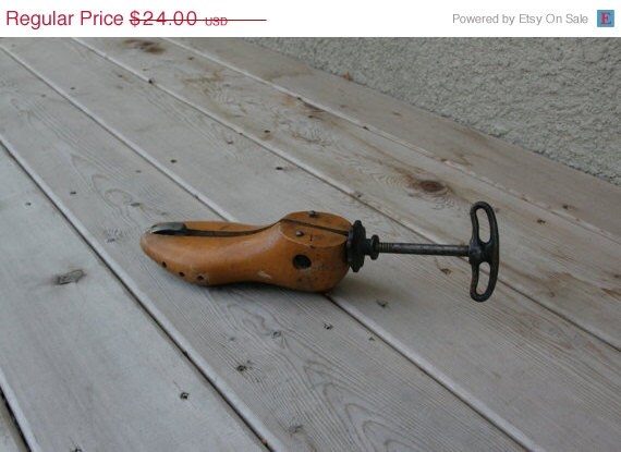 SALE SALE SALE Antique Vintage Shoe Stretcher Wooden Form Home Decor ...