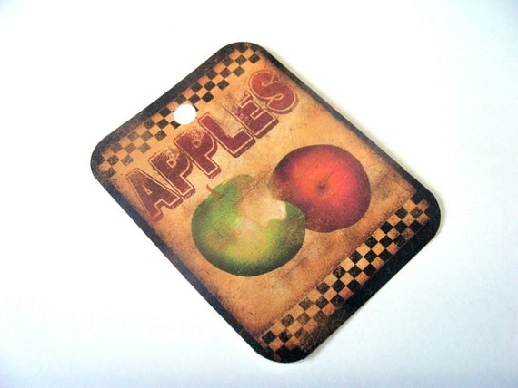 items-similar-to-apple-tags-set-of-4-primitive-tags-gift-tags