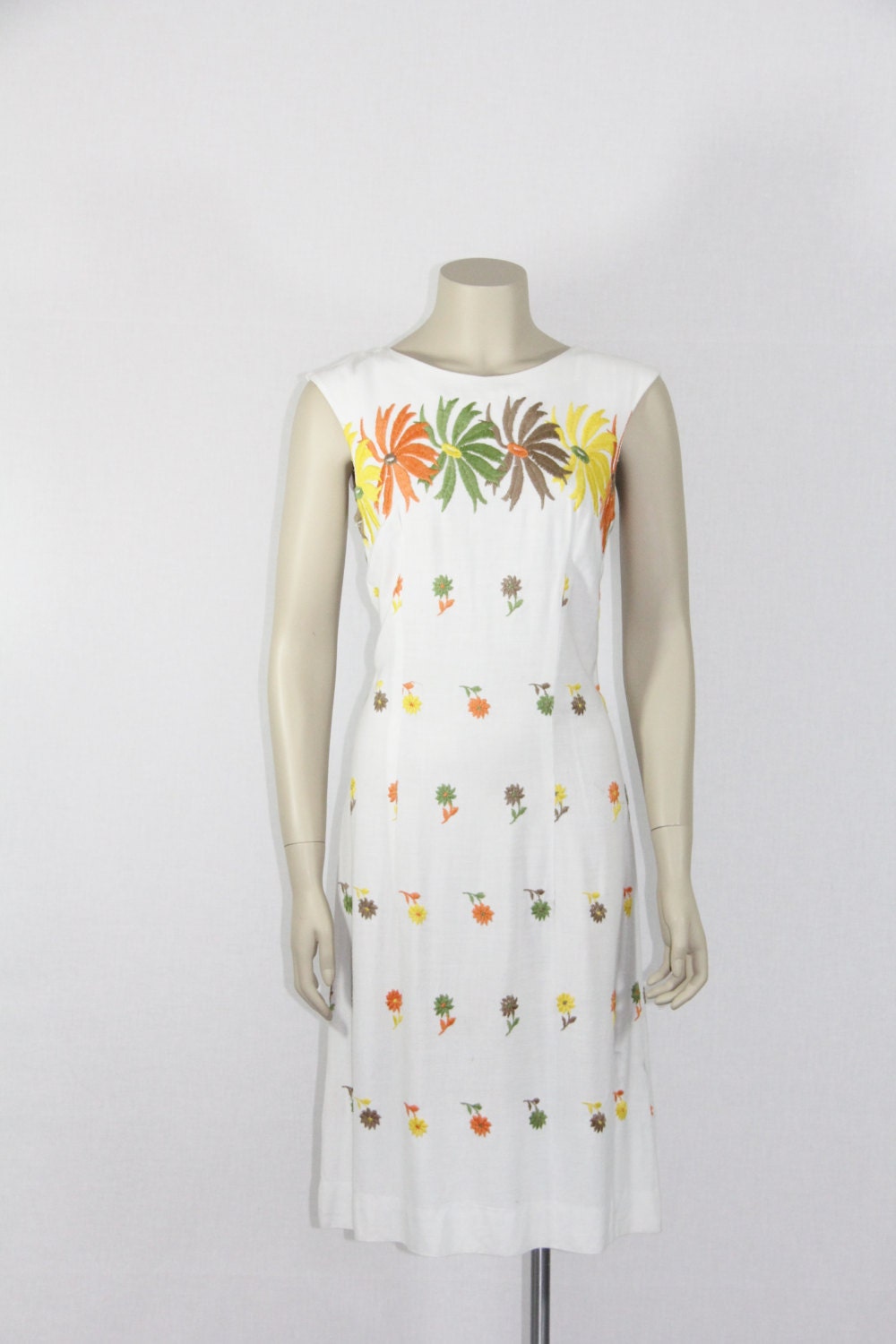 1960's Mod Dress Vintage Floral by VintageFrocksOfFancy on Etsy