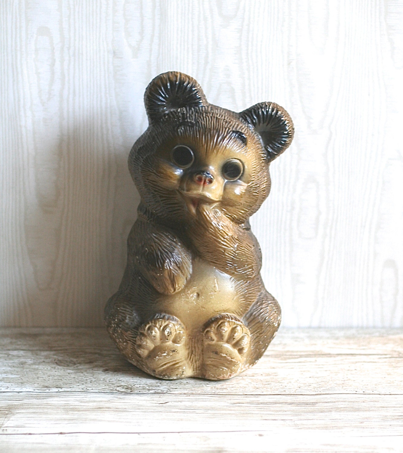 vintage teddy bear piggy bank