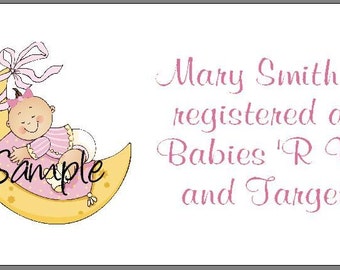 Personalized Baby Shower Registry C ards ...