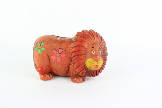 Vintage Lion Piggy Bank