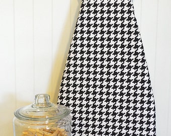 Ironing Board Cover - Michael Miller Houndstooth in Black and White