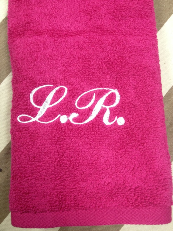 Personalized Embroidered Hand Towel with Name for Birthday