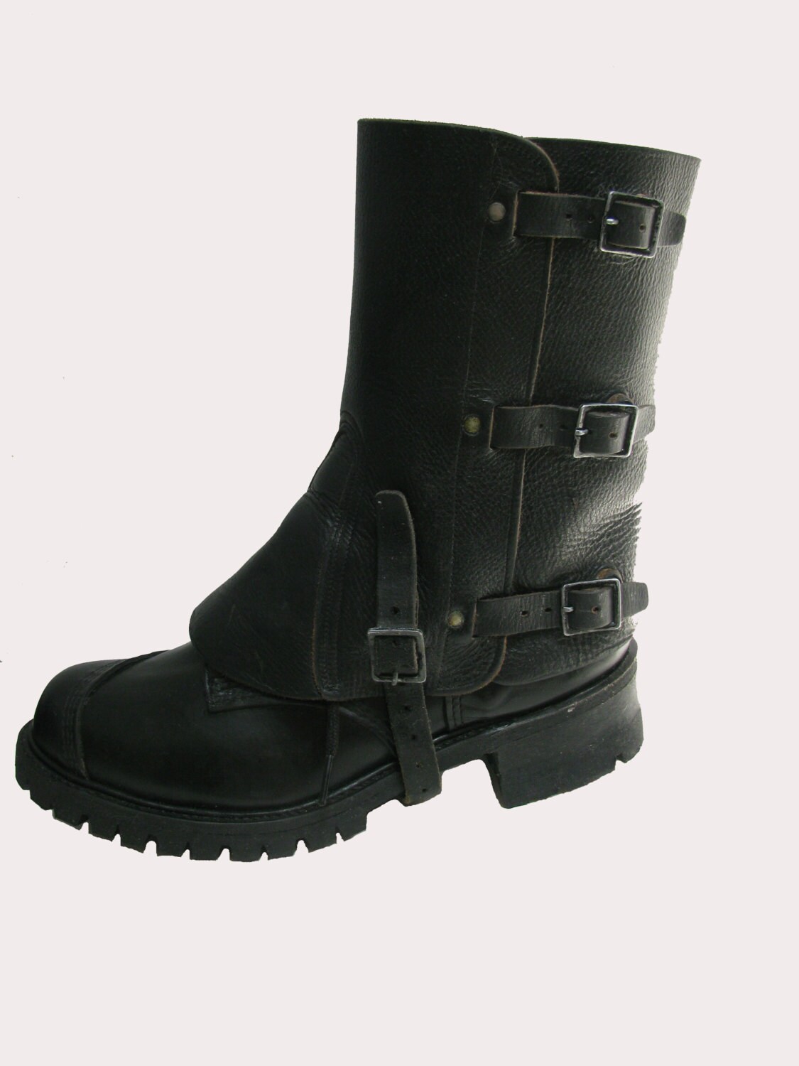 boot gaiters leather