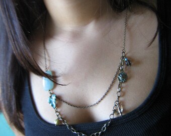Super Sale! Iris Long Necklace,statement necklace