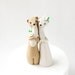 Weasel Wedding Cake Topper Handmade by Bonjour Poupette