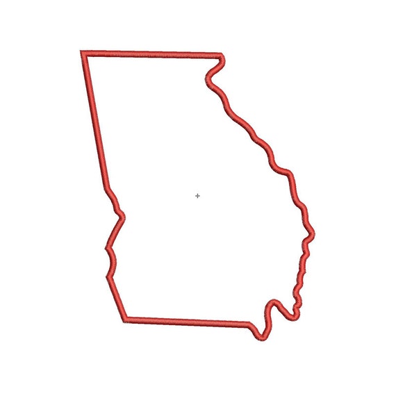 State Applique Design 3 Sizes Instant Download