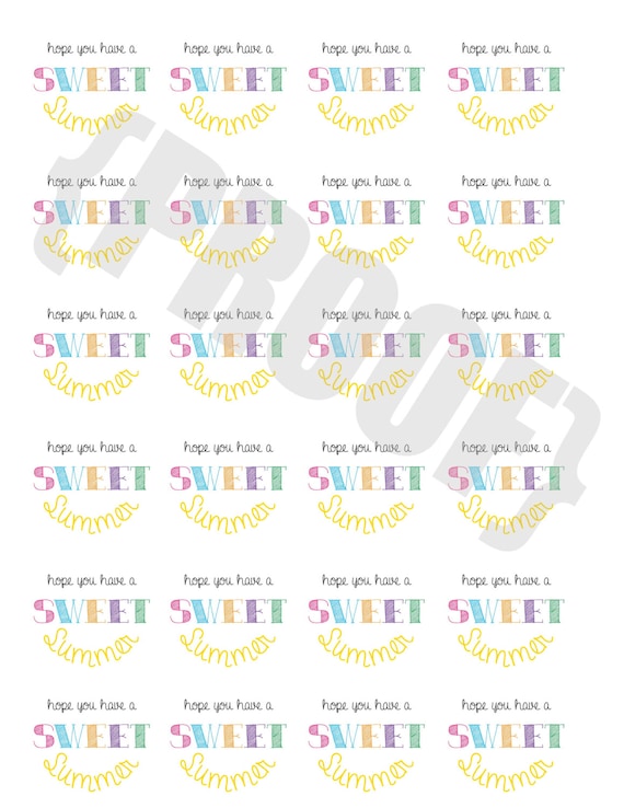 This is a photo of Vibrant Have a Sweet Summer Printable It is a photo of Vibrant Have a Sweet Summer Printable