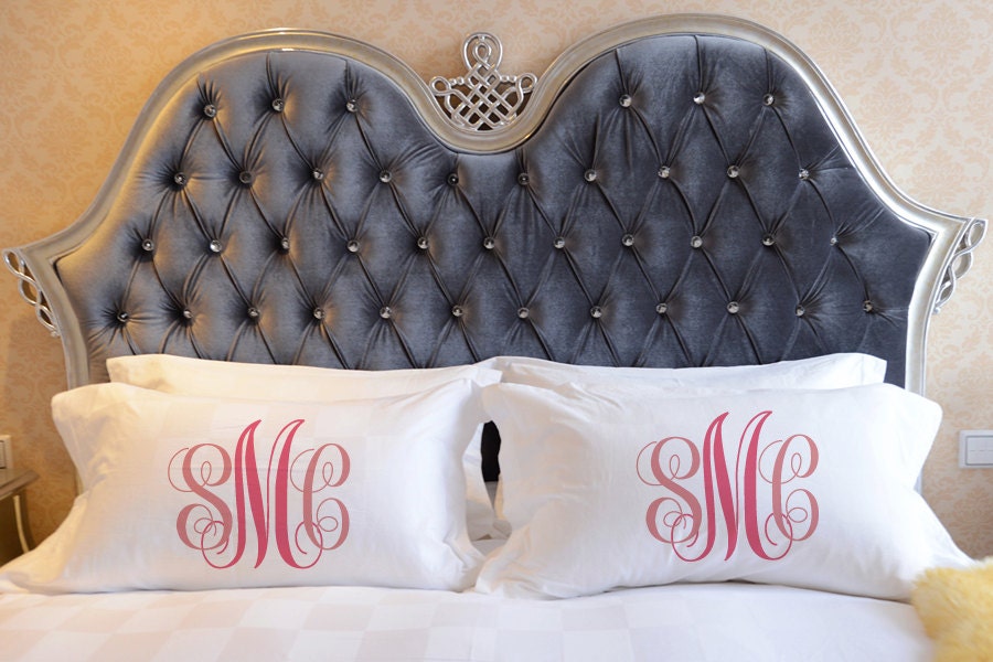 Script Monogram Pillowcases Set of 2 TW