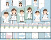 50% Sale Digital Paper Heavenly Angels Digital Scrapbook Christmas Clipart Clip Art Digital Printable Paper Christmas Cards Craft Supplies Il_170x135