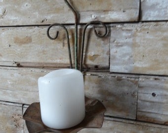 Vintage Shabby Chic Candle Holder Decor