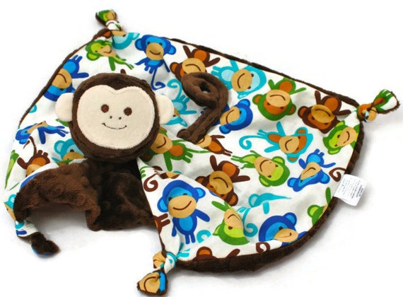 monkey lovey blanket