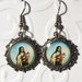 St. Therese (Little Flower) medal earrings earrings