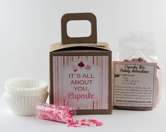 It's All About YOU, Cupcake... Cupcake Baking Kit includes our famous cupcake mix, sprinkles, and cupcake liners