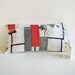 Japanese Inspired Mid Century Modern Pillow Cover, Vintage Barkcloth Cushion, 50s Home Decor
