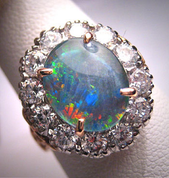 Gold Opal Wedding Ring Images