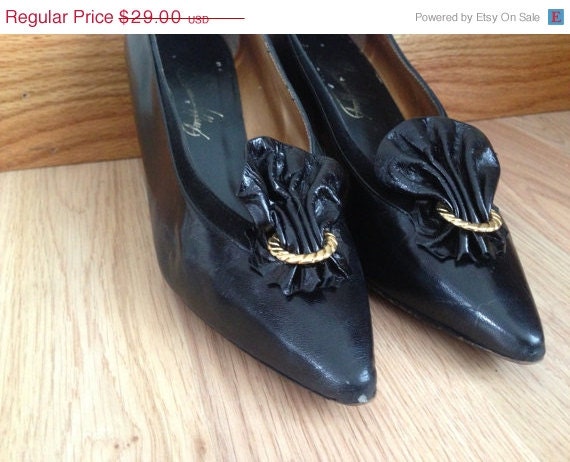 55% OFF SALE Black Brian Jeffrey Heels Size by WayfaringMagnolia