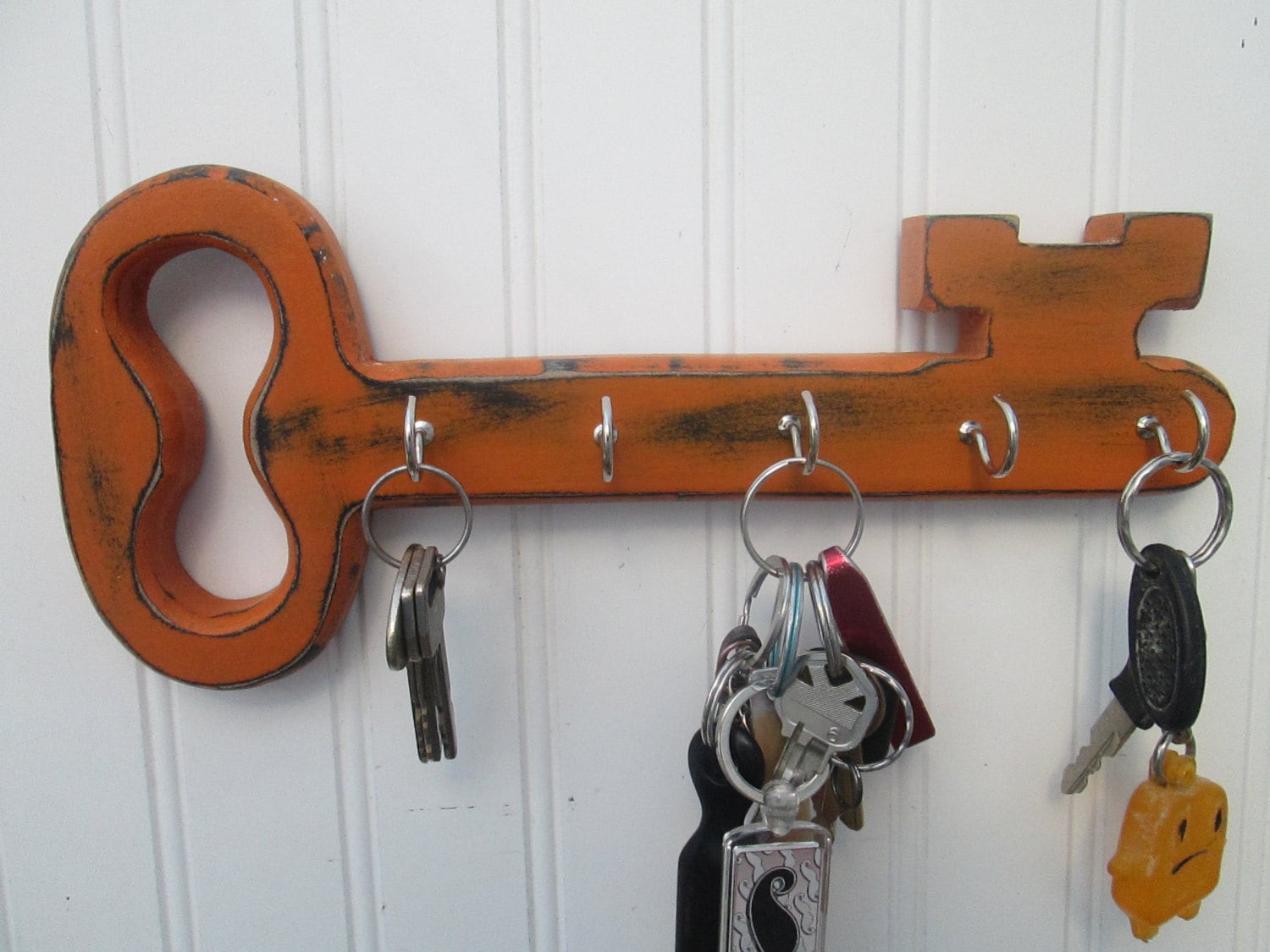 Wood Key Holder Key HooksCottage decor Hang by ...