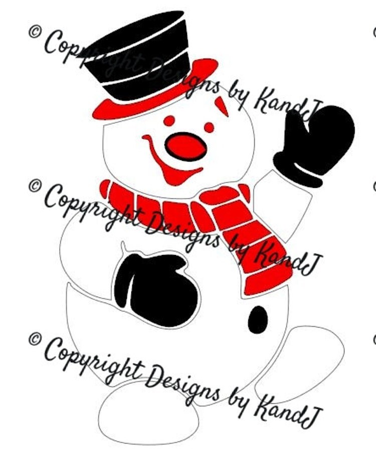 Snowman SVG Christmas Svg Winter SVG File by DesignedbyKandJ