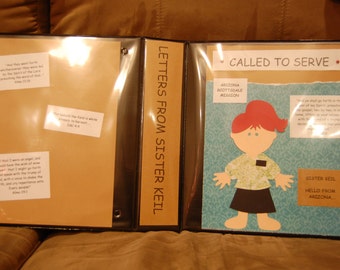 LDS missionary scrapbook letter keeper keep all by BrownBagCrafts