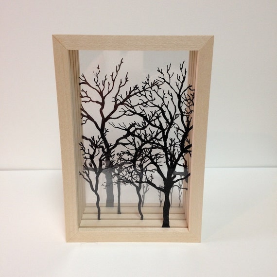 Items similar to Tree Shadow Box on Etsy