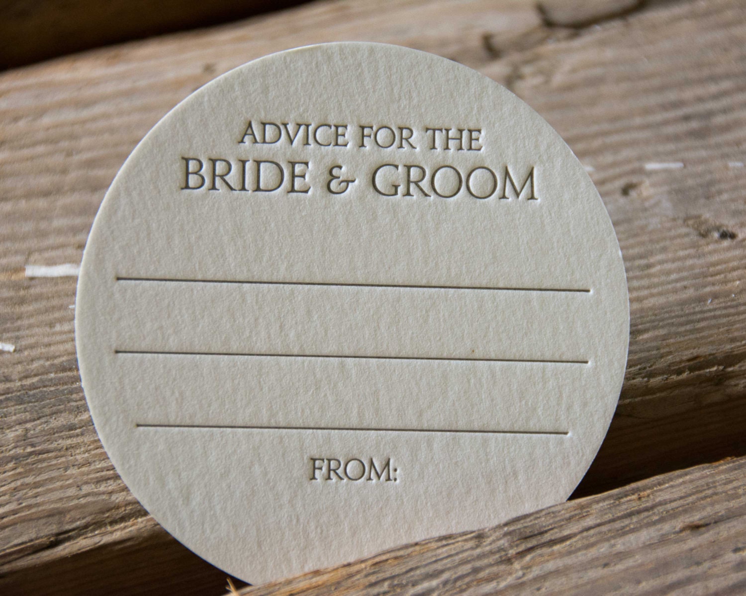 50 Advice for the BRIDE & GROOM Coasters modern by ladybugpress