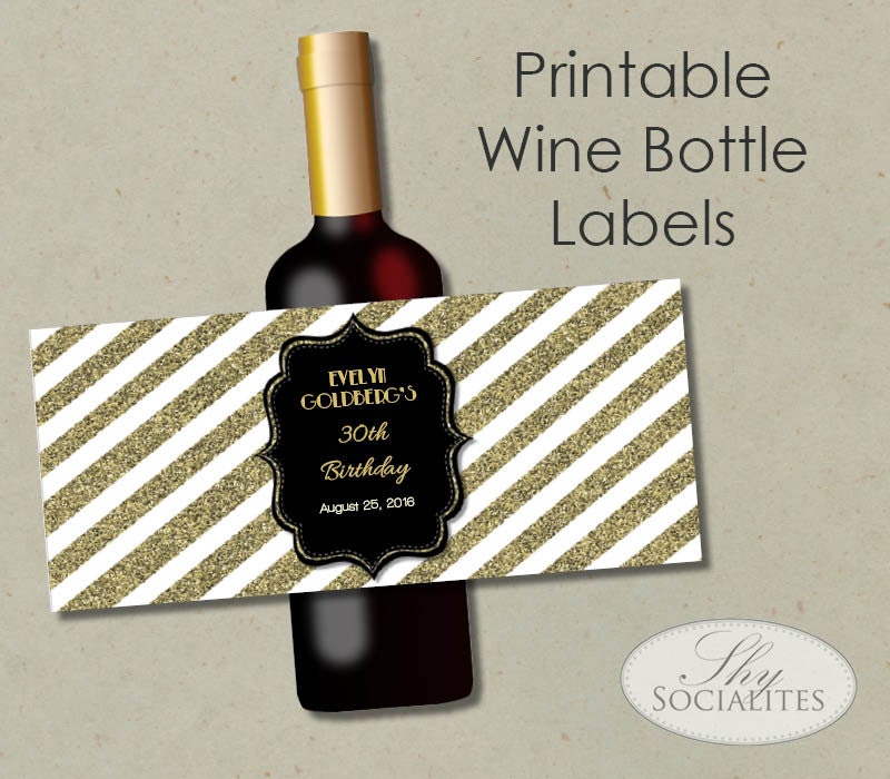 template for wine bottle labels