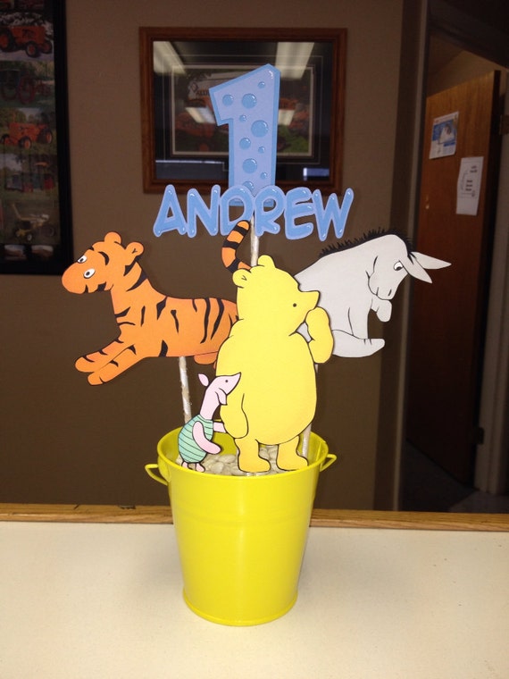 Handmade Classic Winnie the Pooh Party Centerpiece Pooh Piglet