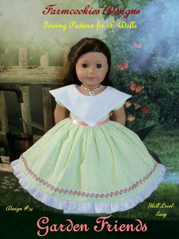 PDF Sewing Pattern / Garden Friends / for American Girl® Dolls or Maru & Friends®