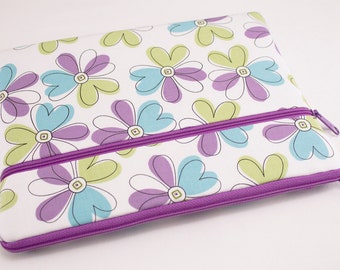iPad Pro 9.7 Case, iPad air 2 sleeve, iPad Pro Cover, Microsoft Surface Pro 4 Case, Kindle Sleeve, Fabric Tablet Ereader-Purple Illusion