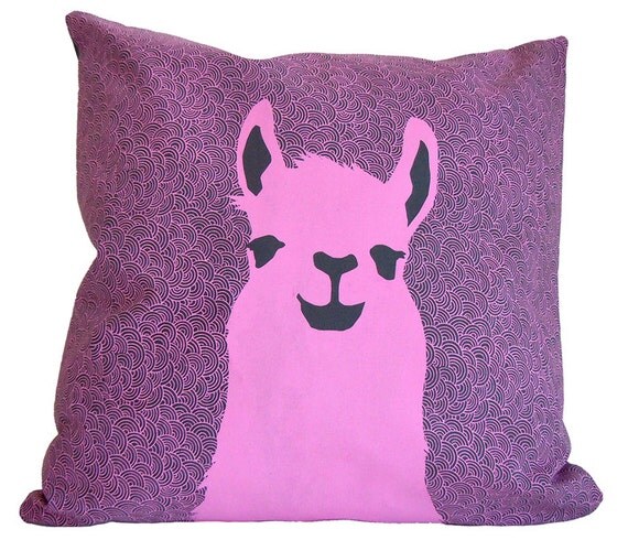 shelby the llama pillow