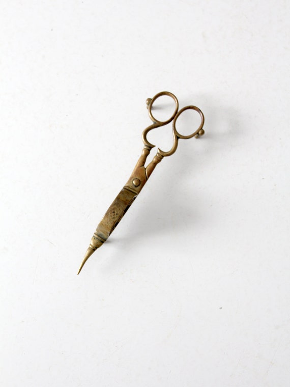 Antique Wick Trimmer / Oil Lamp Snuffer