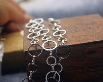 Promotion season-3.3 feet fantastic loop chain -brass chain-F1149-circle linked chain