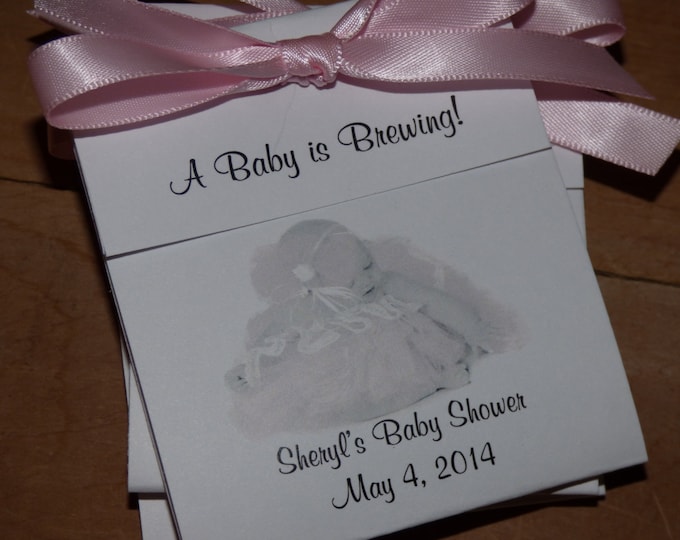 Ballerina Twins Two Girls or One Girl Tea Bag Favors Baby Shower Sprinkle Tea Party Favors Tea 1st 2nd 3rd Birthday Favors